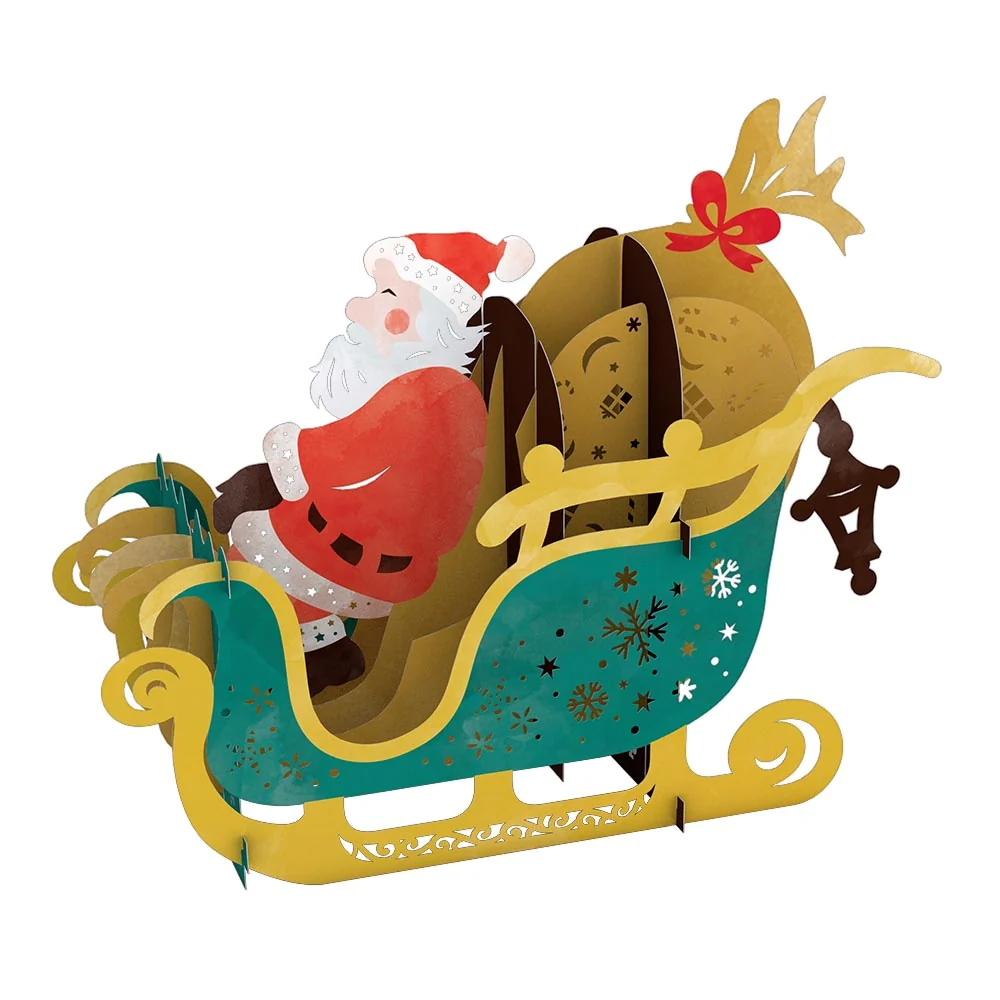 Lovepop Santa Sleigh Decoration - Image 4