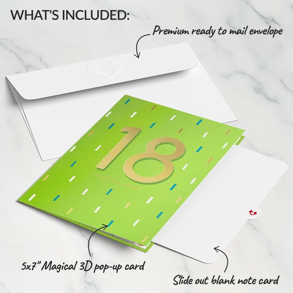 Lovepop Official Adult 18th Birthday Pop-Up Card Candle - Image 5