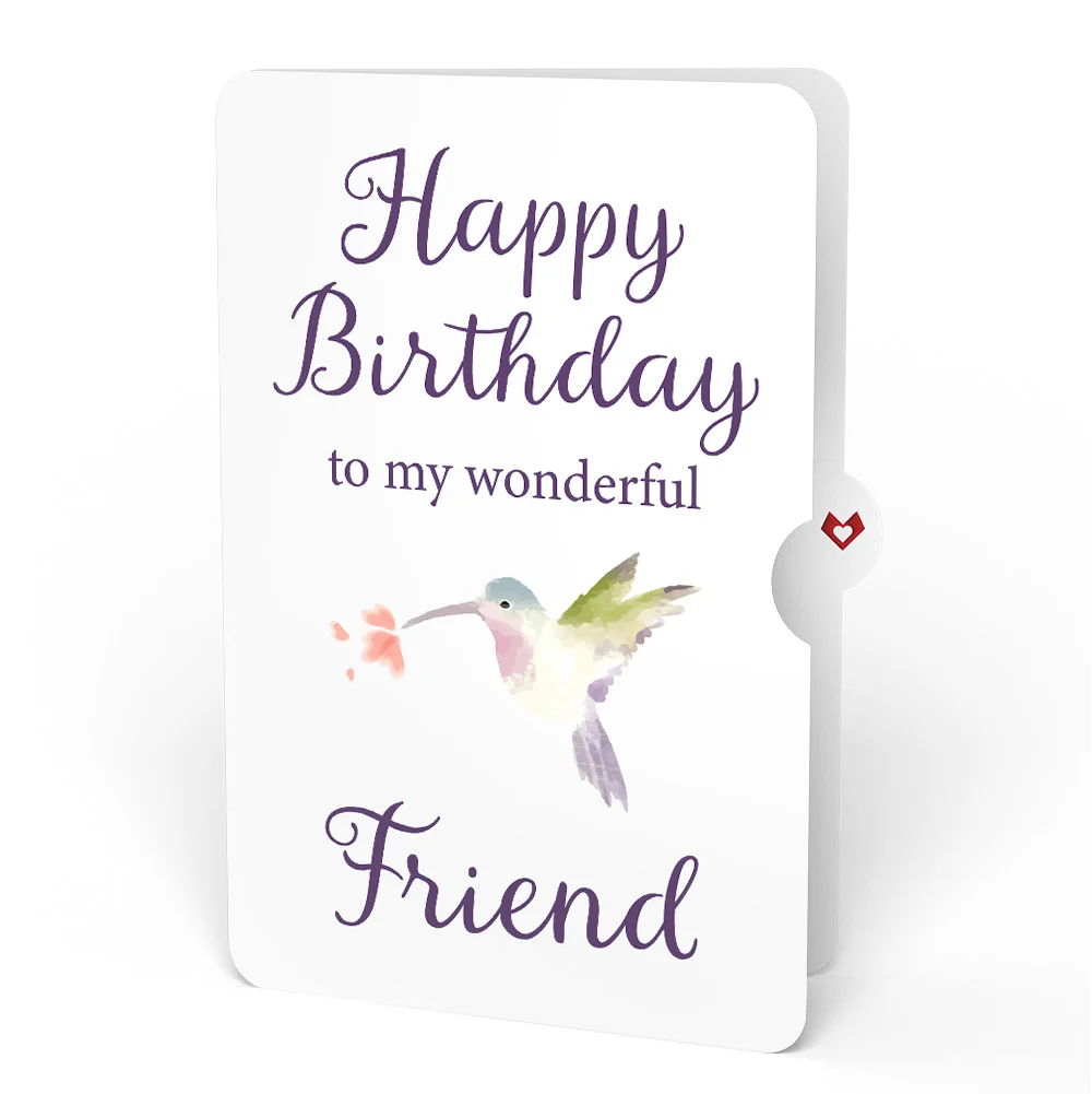 Lovepop Hummingbird Birthday Pop-Up Card and Sentiment Set for Friend - Image 4