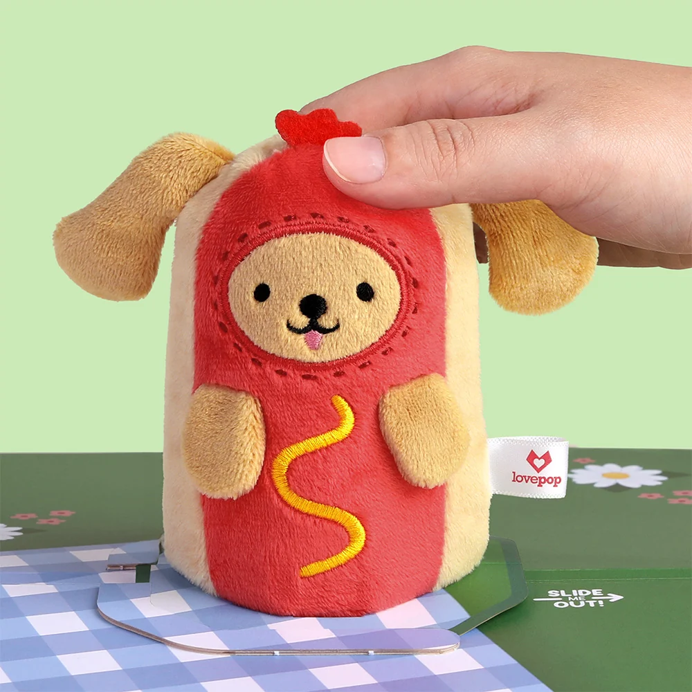 Lovepop 'Hot Dog!' Plushpop Card - Image 2