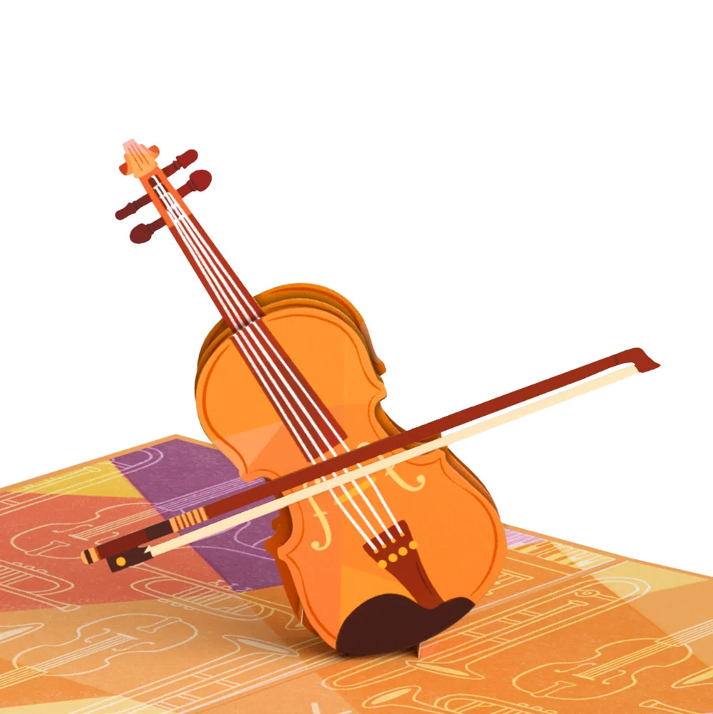 Lovepop Violin Congratulations Pop-Up Card and Sentiment Set - Image 3