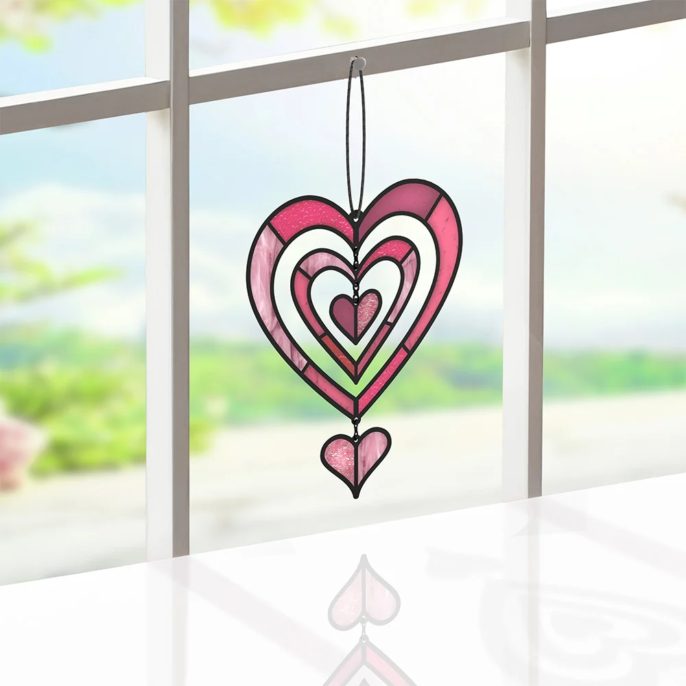 Lovepop Spinning Heart Suncatcher Card