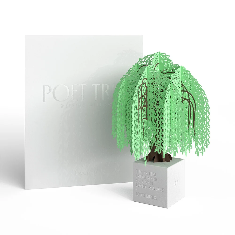 Lovepop Weeping Willow Poet Tree Pop-Up Paper Sculpture - Image 7