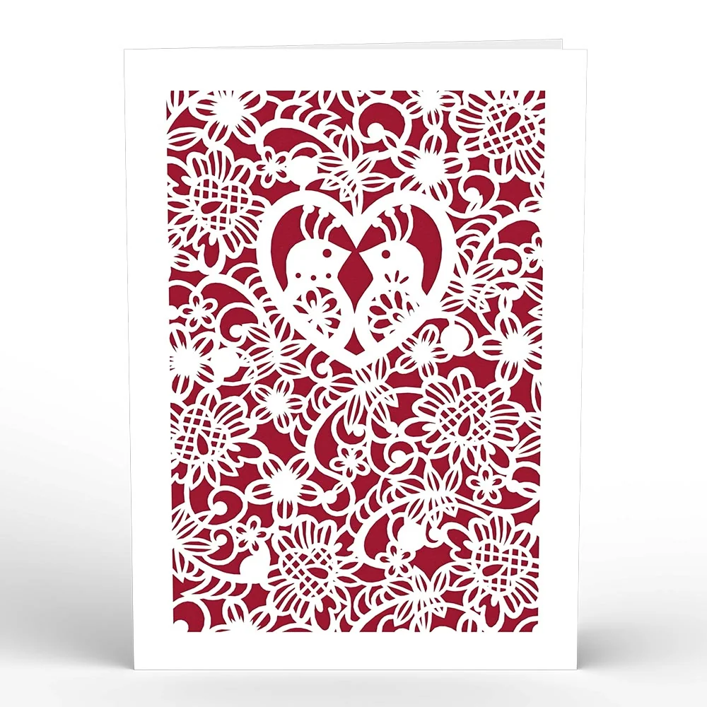 Lovepop Vintage Love Birds Valentine's Day Pop-Up Card - Image 4