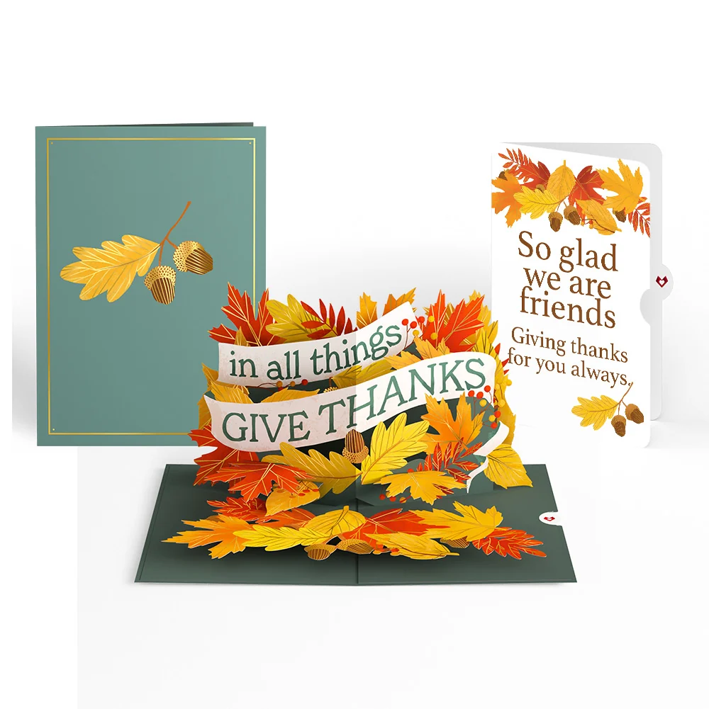 Lovepop In All Things, Give Thanks Friendship Pop-Up Card and Sentiment Set