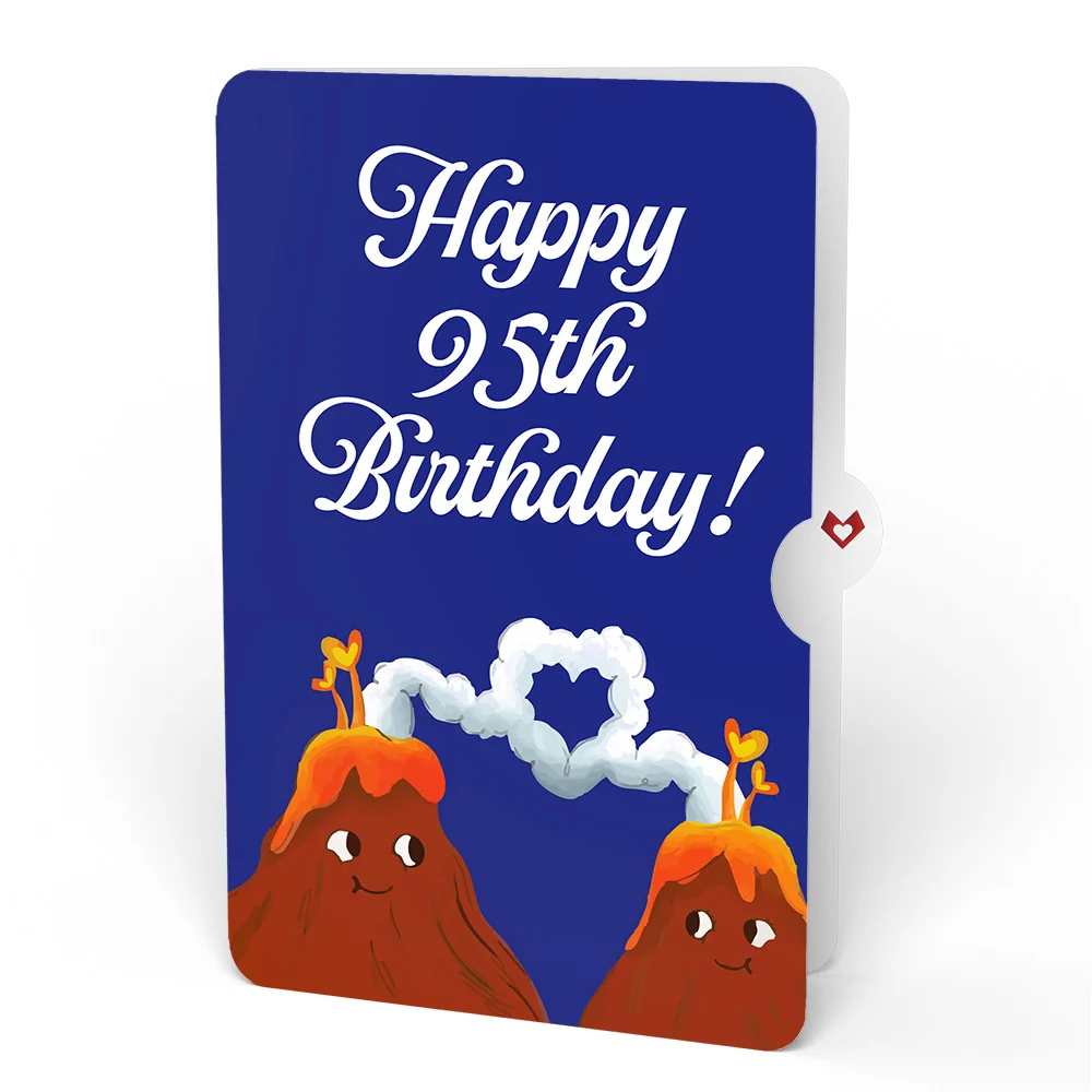 Lovepop I Lava You 95th Birthday Light-Up Pop-Up Card and Sentiment Set - Image 4