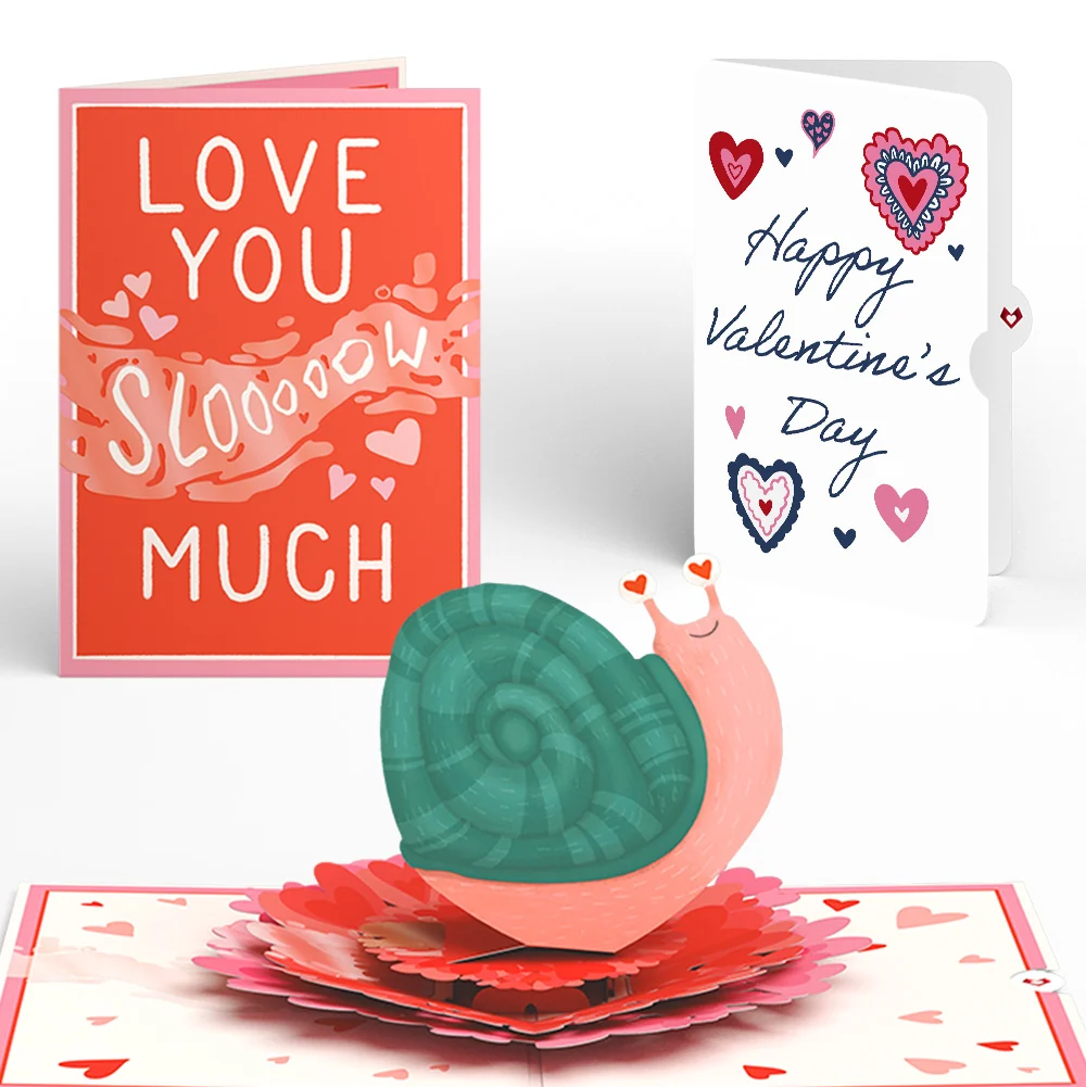 Lovepop Love You Slow Much Snail Valentine Pop-Up Card and Sentiment Set