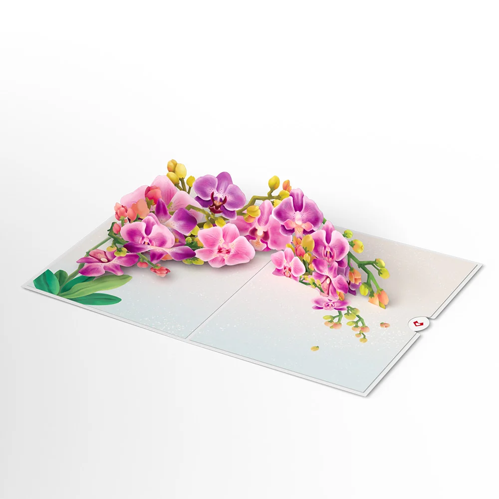 Lovepop Watercolor Orchid Pop-Up Card & Bouquet Bundle - Image 8