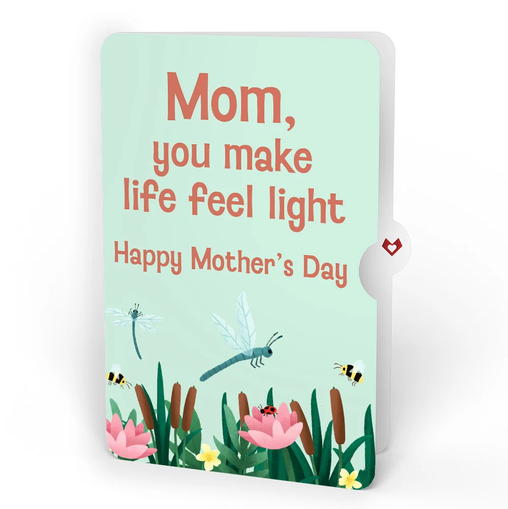 Lovepop Peaceful Dragonfly Mother’s Day HeartFelt Charm Card and Sentiment Set for Mom - Image 4