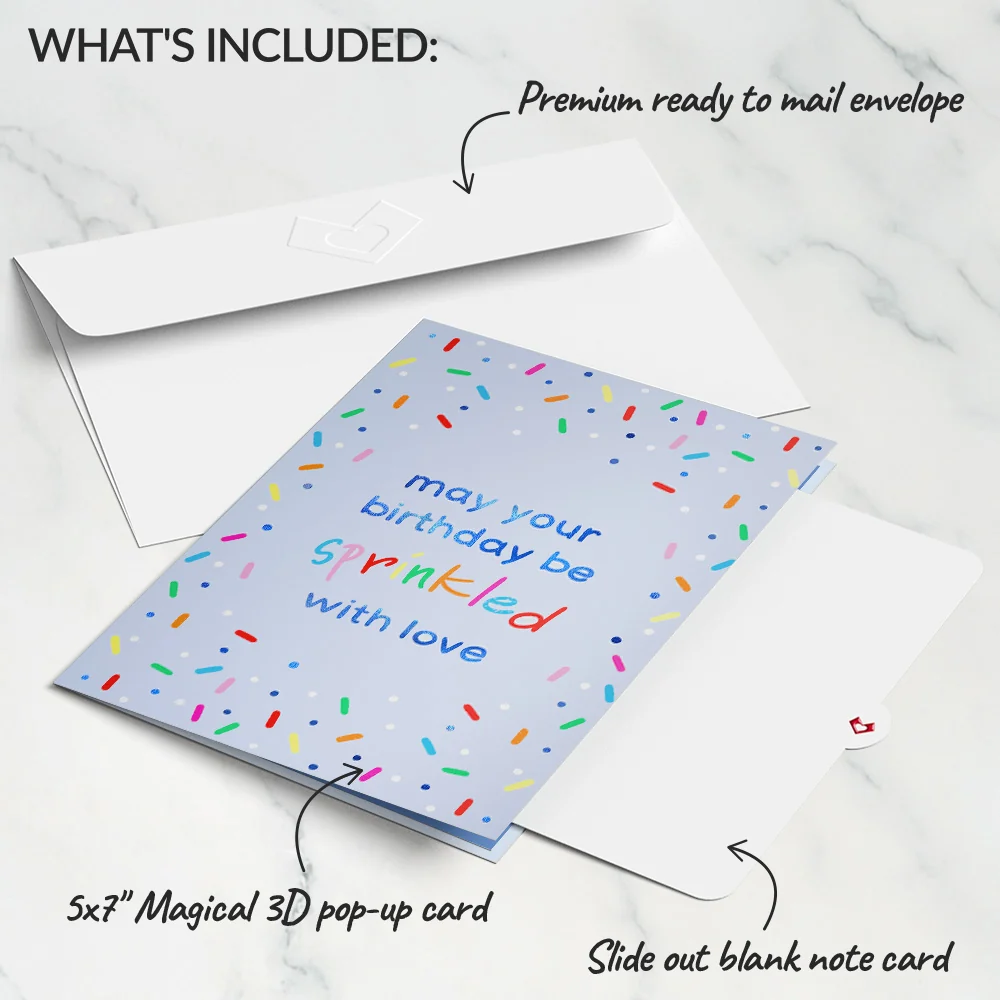 Lovepop Sprinkled with Love Birthday Cake Pop-Up Card - Image 5