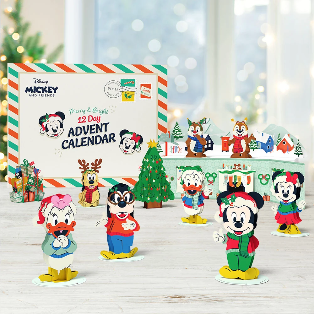 Lovepop Disney's Mickey and Friends Merry and Bright 12 Day Holiday Advent Calendar