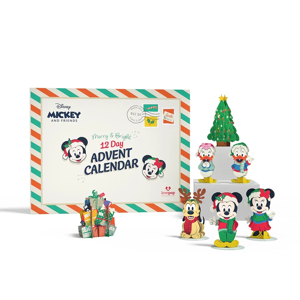 Lovepop Disney's Mickey and Friends Merry and Bright 12 Day Holiday Advent Calendar - Image 3