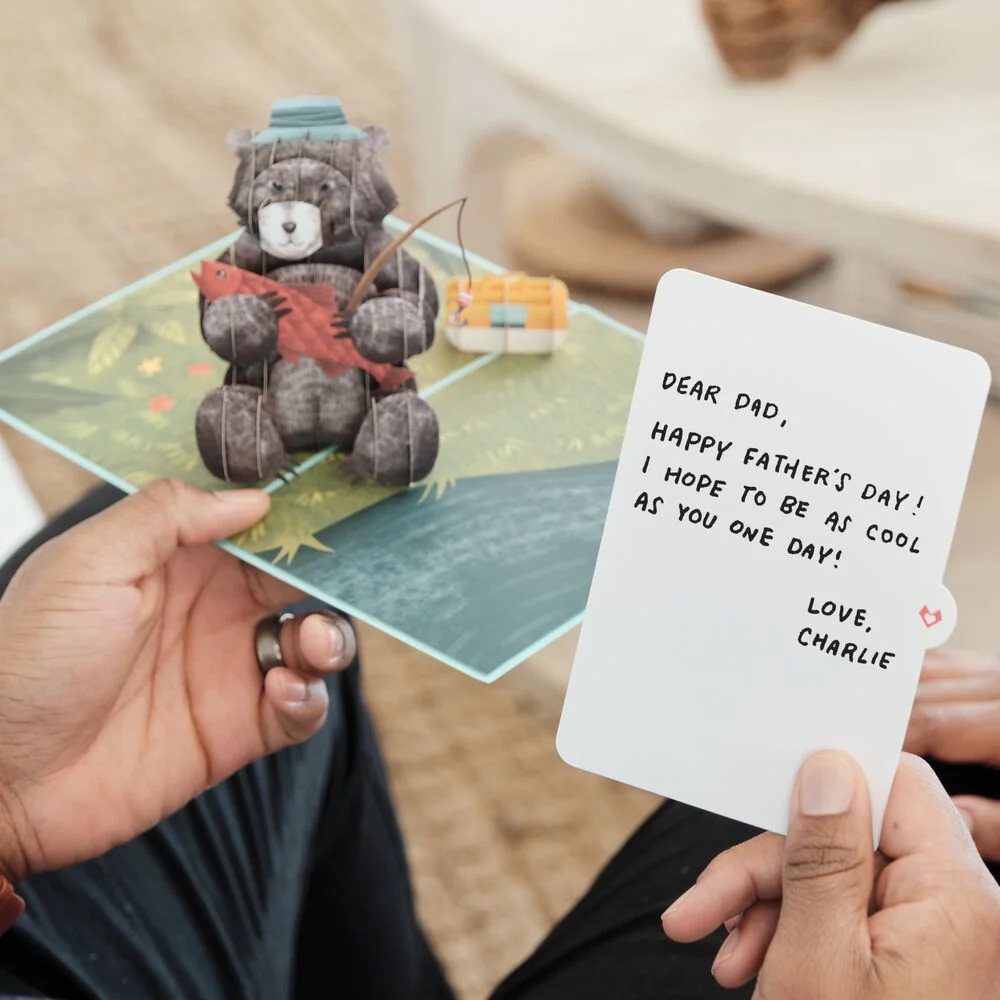 Lovepop Father’s Day Fishing Bear Pop-Up Card - Image 9
