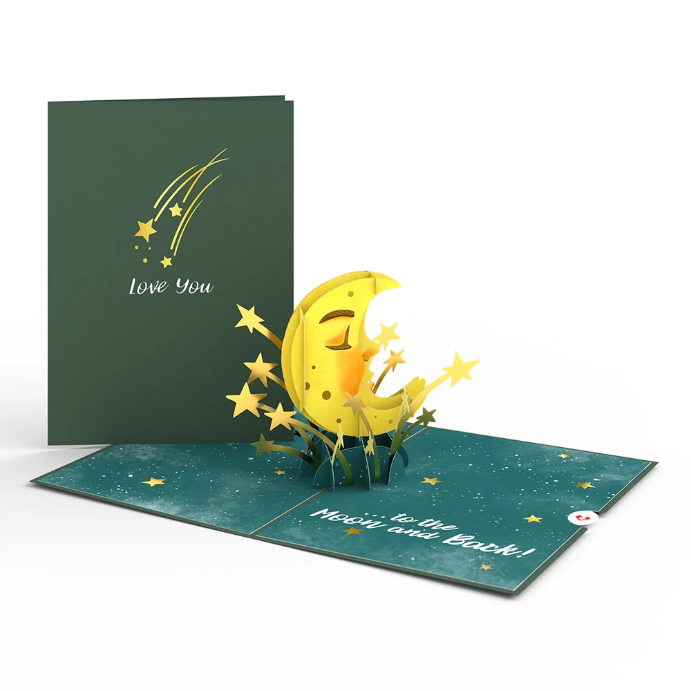 Lovepop Love You to the Moon and Back Pop-Up Card