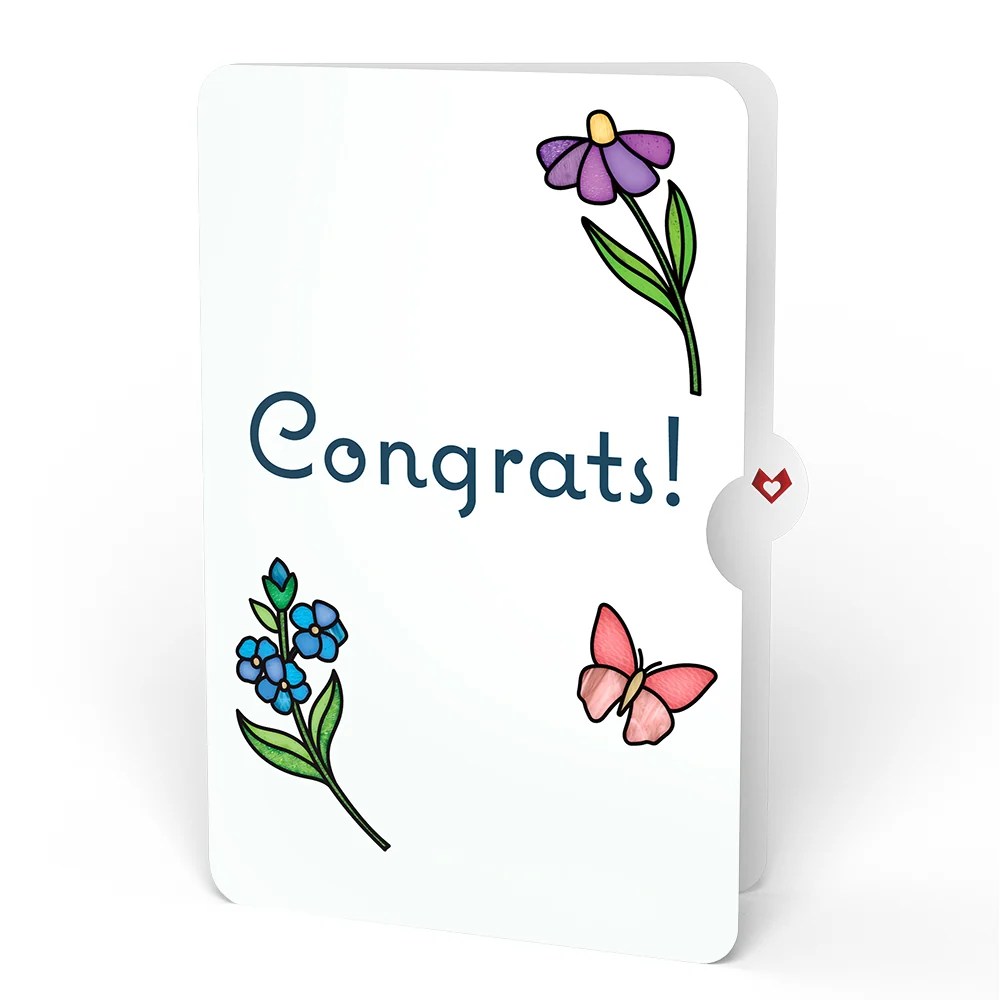 Lovepop Garden Glow Congratulations Suncatcher Bouquet and Sentiment Set Glass - Image 4