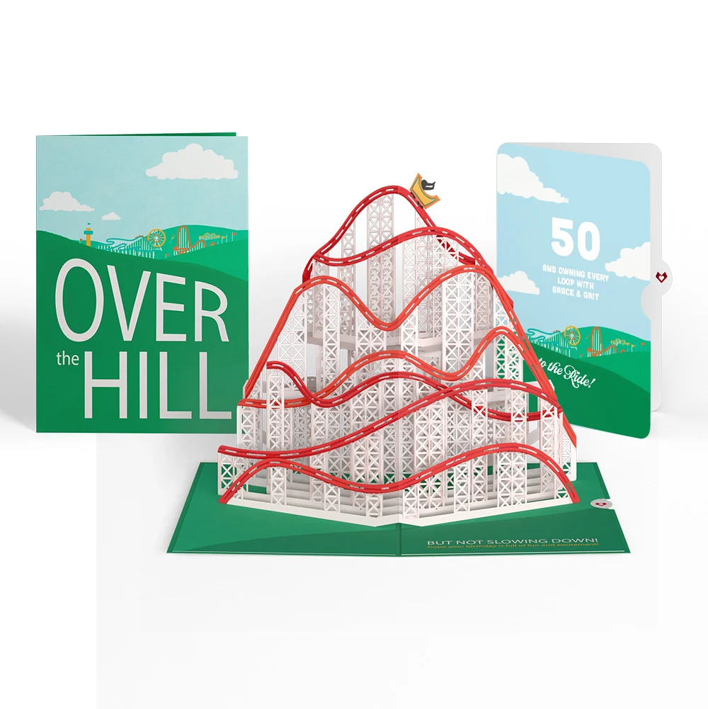 Lovepop Over the Hill 50th Birthday Pop-Up Card and Sentiment Set