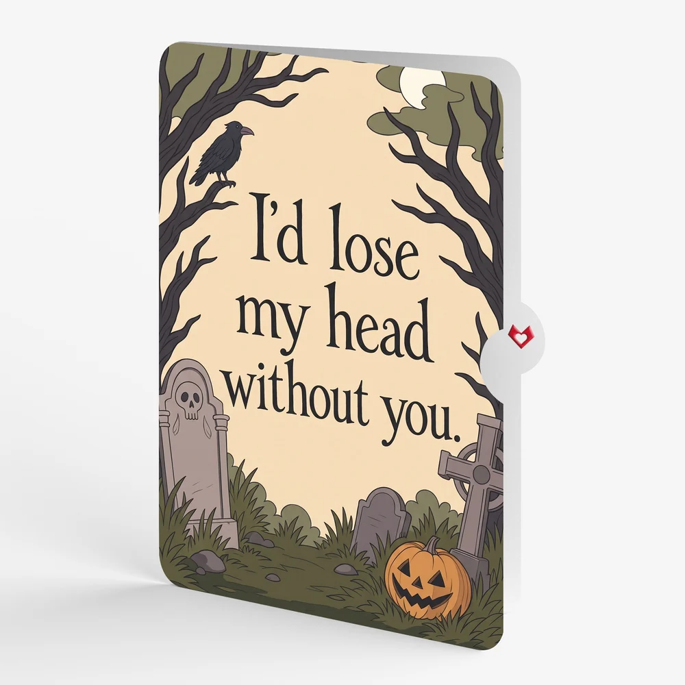 Lovepop Headless Horseman Halloween Pop-Up Card and Lose My Head Sentiment Set - Image 4