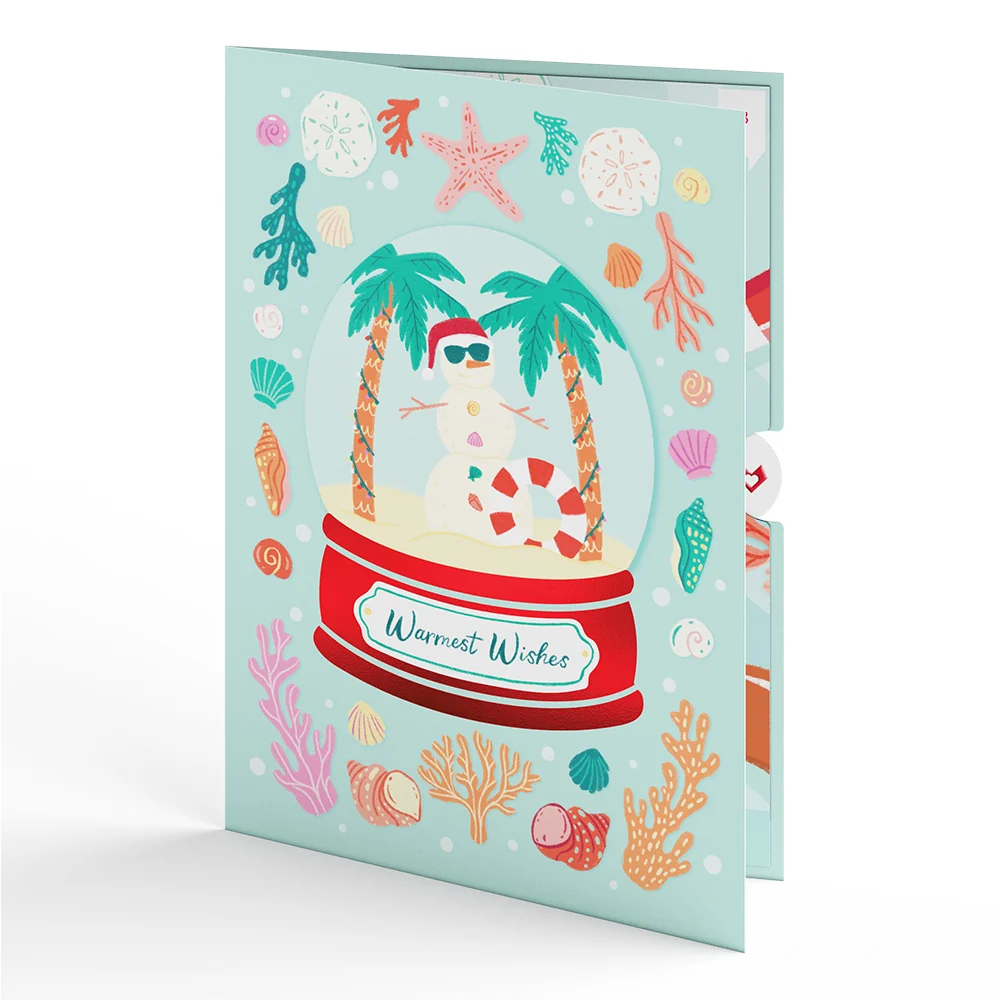 Lovepop Warm Wishes Seaside Santa Pop-Up Card - Image 5