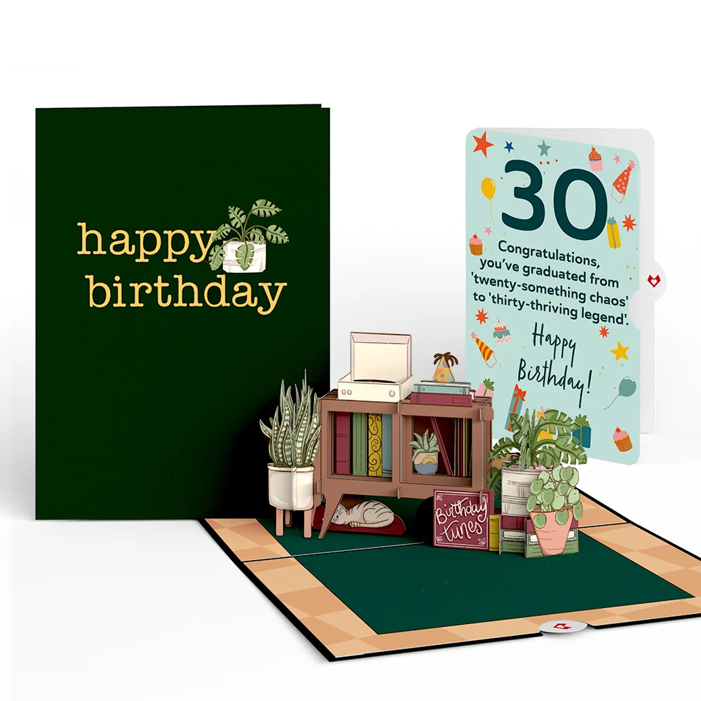 Lovepop 30th Birthday Houseplants Pop-Up Card and Sentiment Set