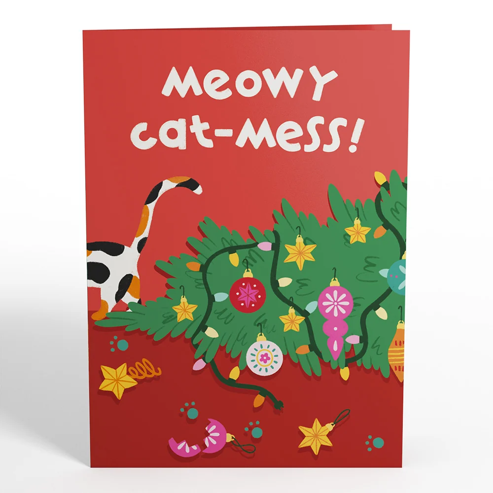 Lovepop Meowy Cat-mess Christmas Pop-Up Card - Image 4