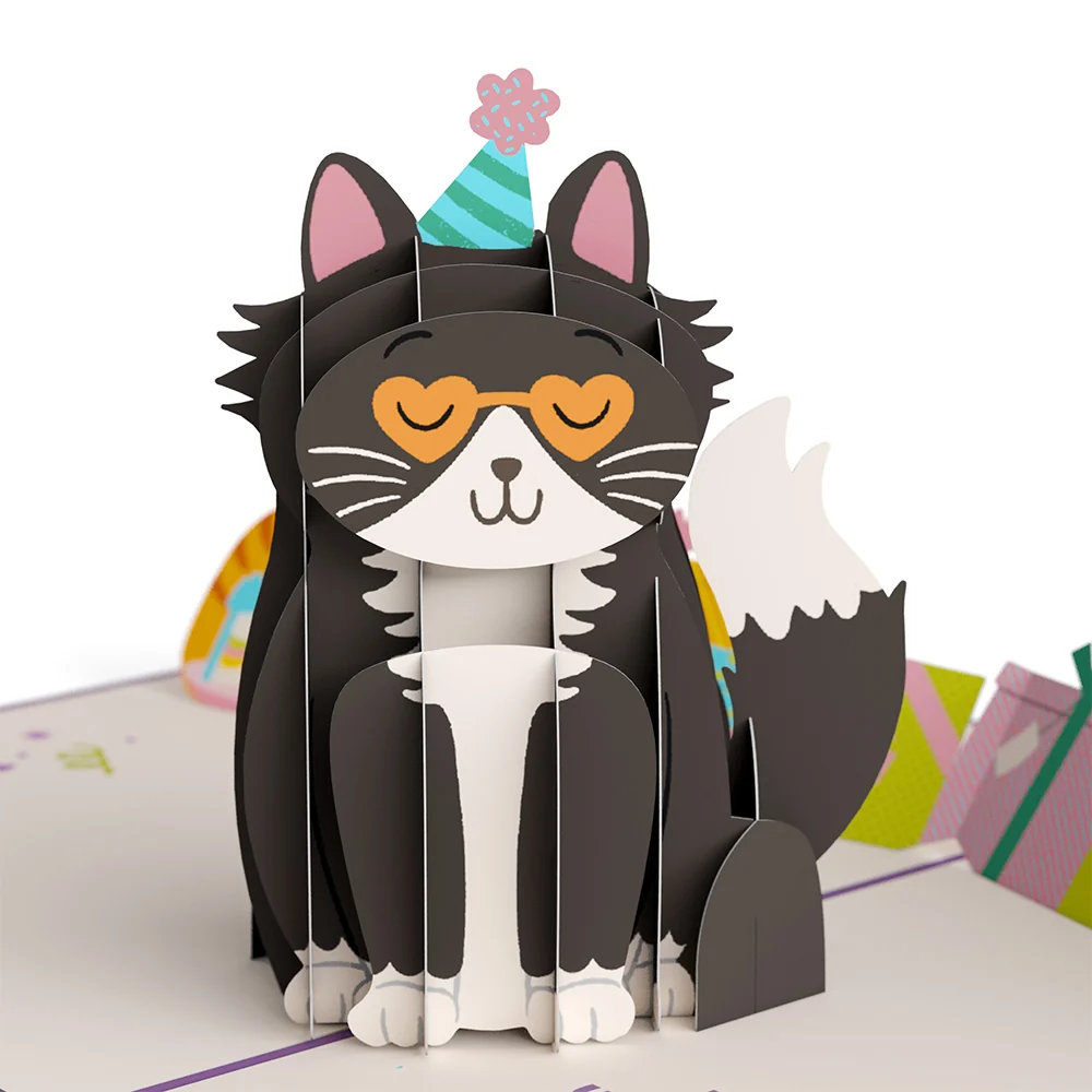 Lovepop Your Gift Is in the Litterbox Birthday Cat Pop-Up Card - Image 2