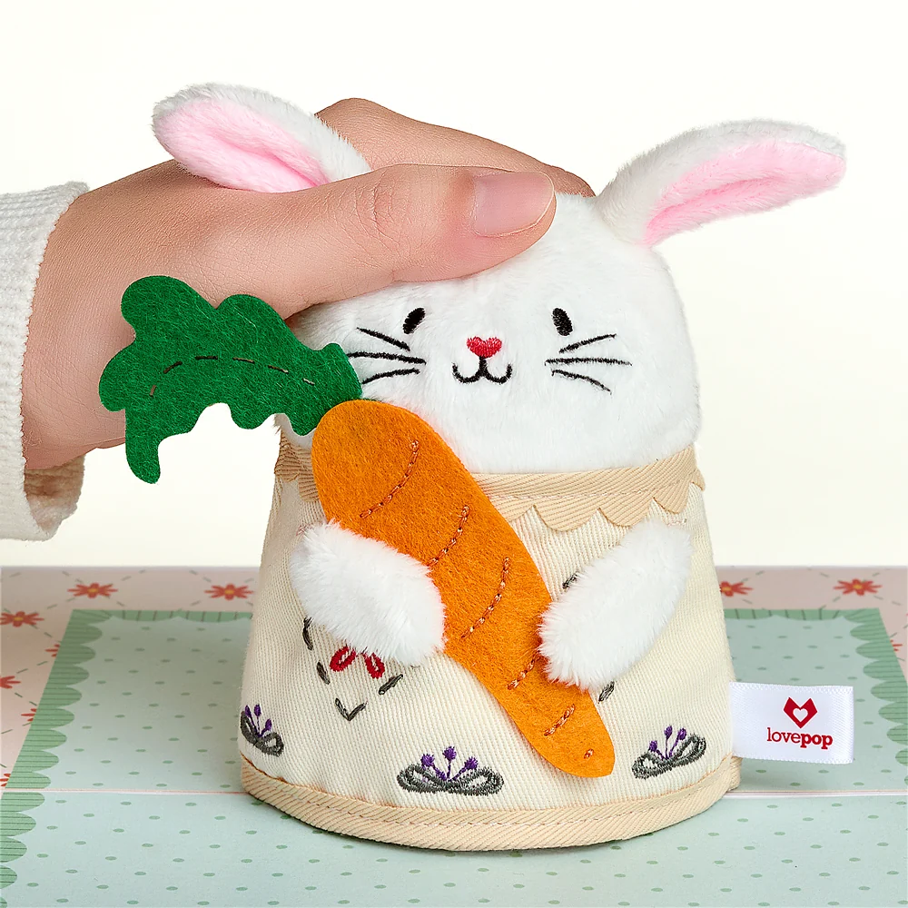 Lovepop 'Happy Easter Wishes' Bunny Plushpop Card - Image 2
