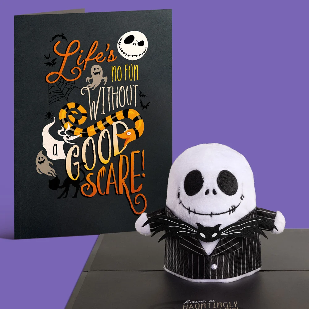 Lovepop Disney Tim Burton's The Nightmare Before Christmas 'Hauntingly Happy Day' Jack Skellington Plushpop Card