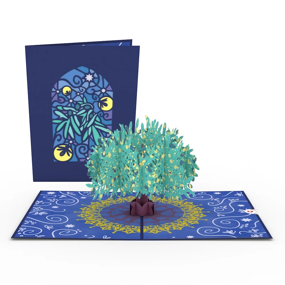 Lovepop Olive Tree Pop-Up Card Glass
