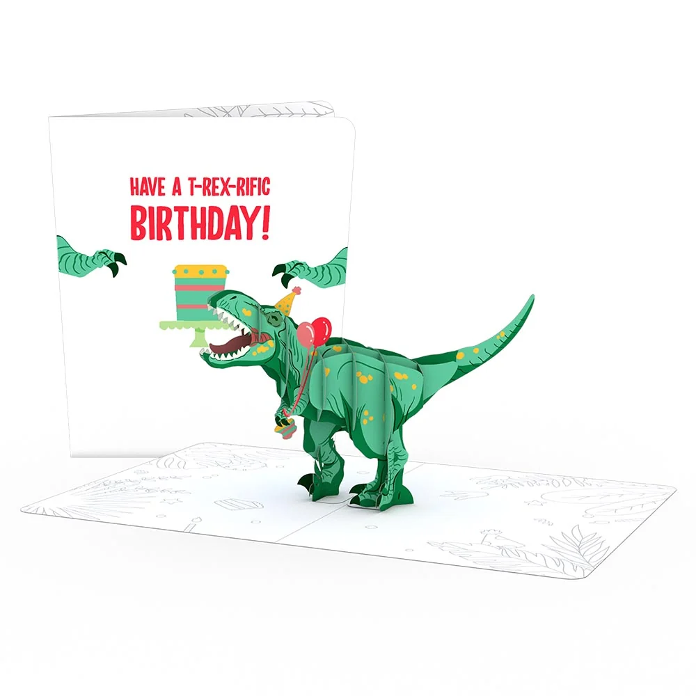 Lovepop Playpop Card: T-Rex Birthday