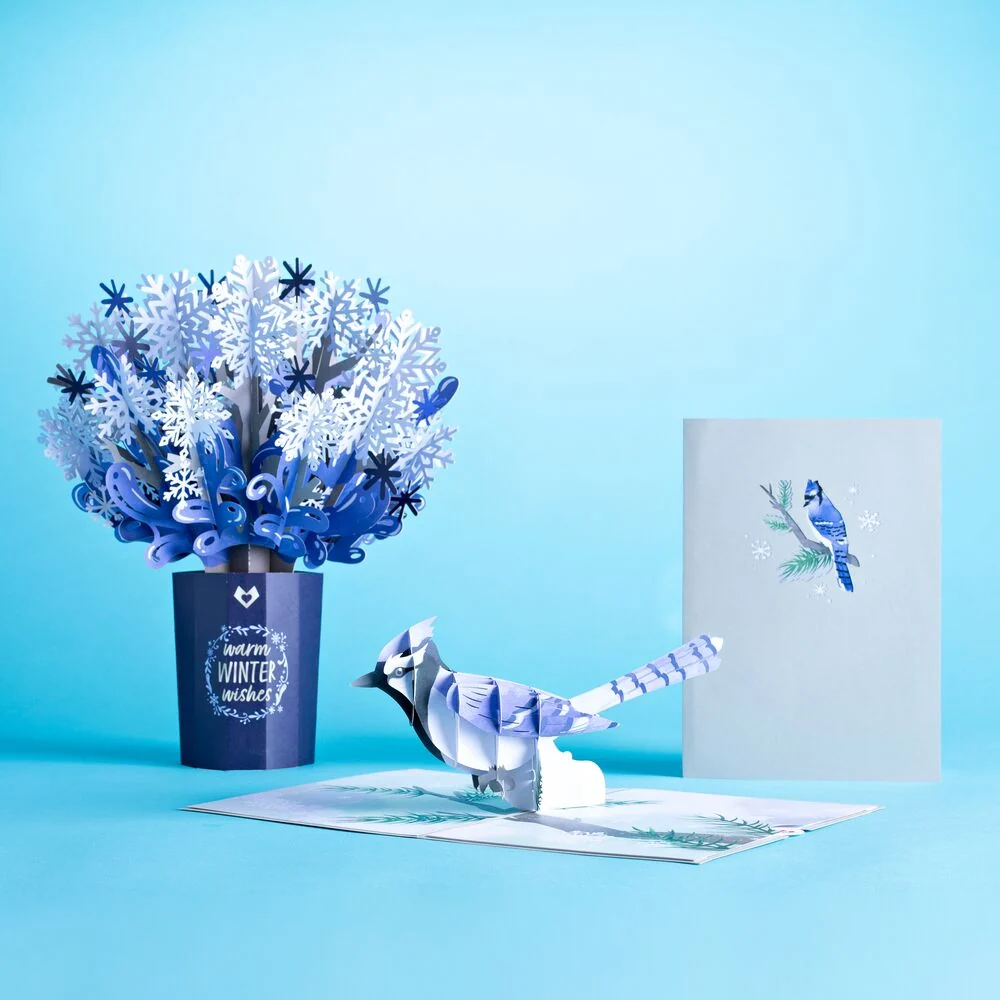 Lovepop Winter Wishes Blue Jay Bundle