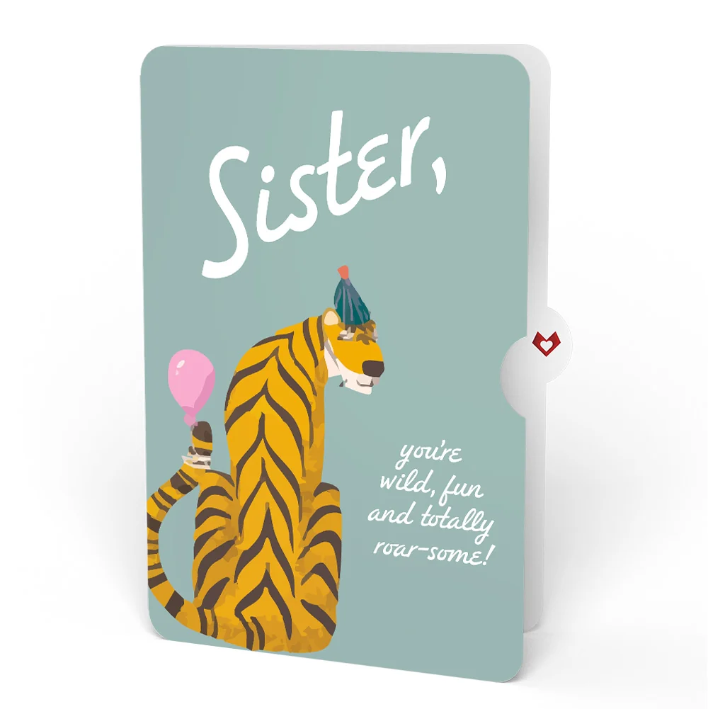 Lovepop Party Animals Birthday Pop-Up Card and Sentiment Set for Sister - Image 4