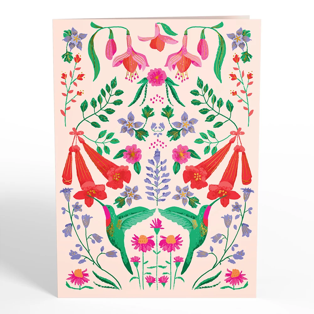 Lovepop Whimsical Hummingbird Pop-Up Card - Image 4