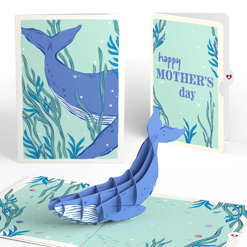 Lovepop Whale Beneath the Waves Mother’s Day Pop-Up Card and Sentiment Set for Mom