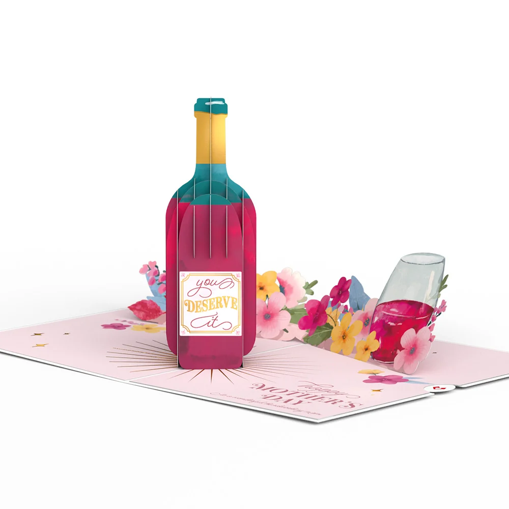 Lovepop Wine Down and Relax Mother's Day Pop-Up Card - Image 4