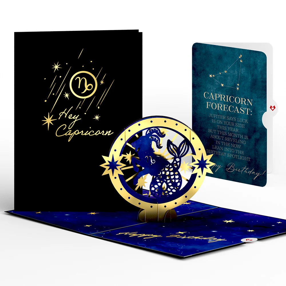 Lovepop Capricorn Zodiac Birthday Pop-Up Card and Sentiment Set