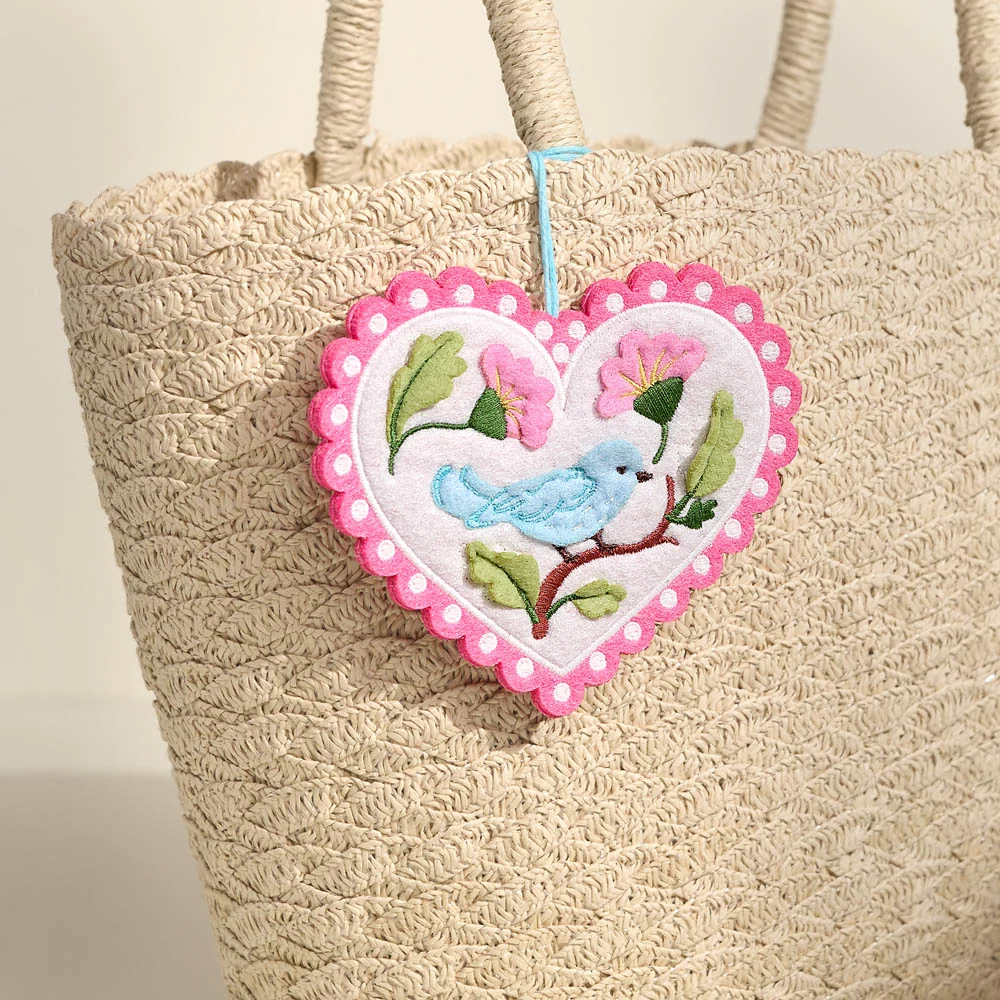 Lovepop Lively Bluebird HeartFelt Charm Card
