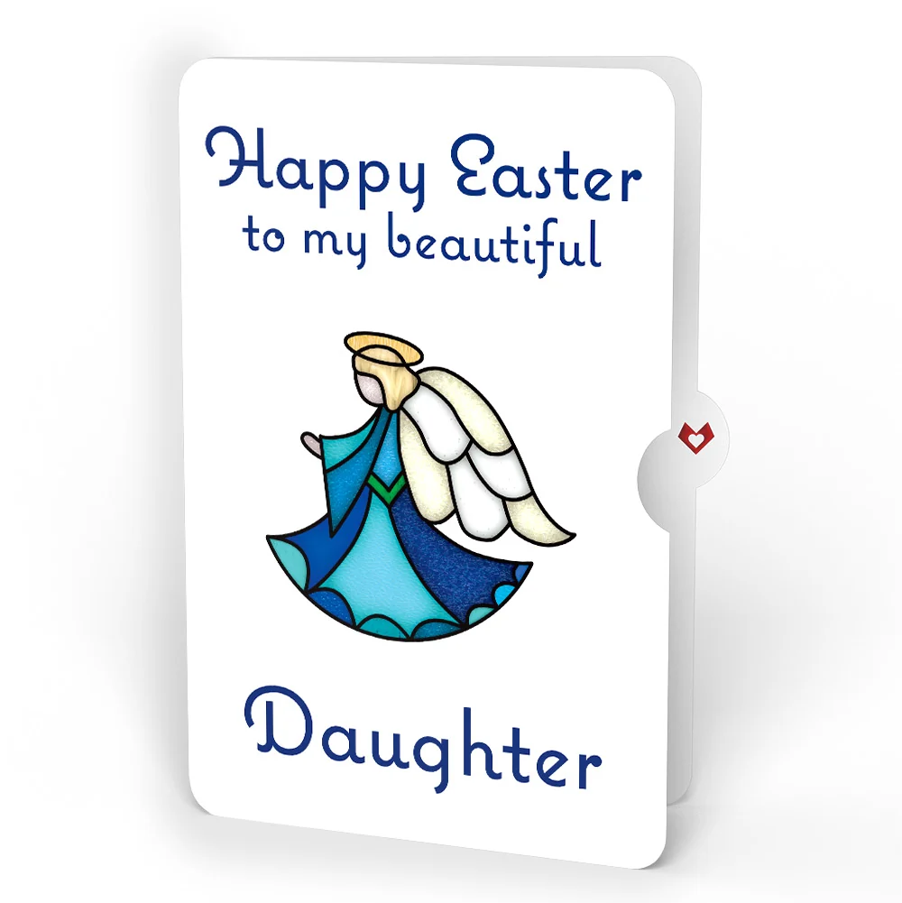 Lovepop Angel Blessings to You Easter Suncatcher Card and Sentiment Set for Daughter Glass - Image 4