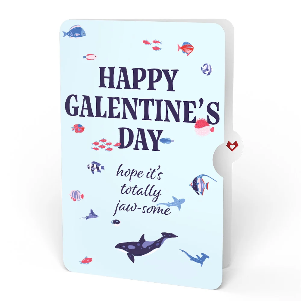 Lovepop I Chews You Shark Galentine's Day Pop-Up Card and Sentiment Set - Image 4