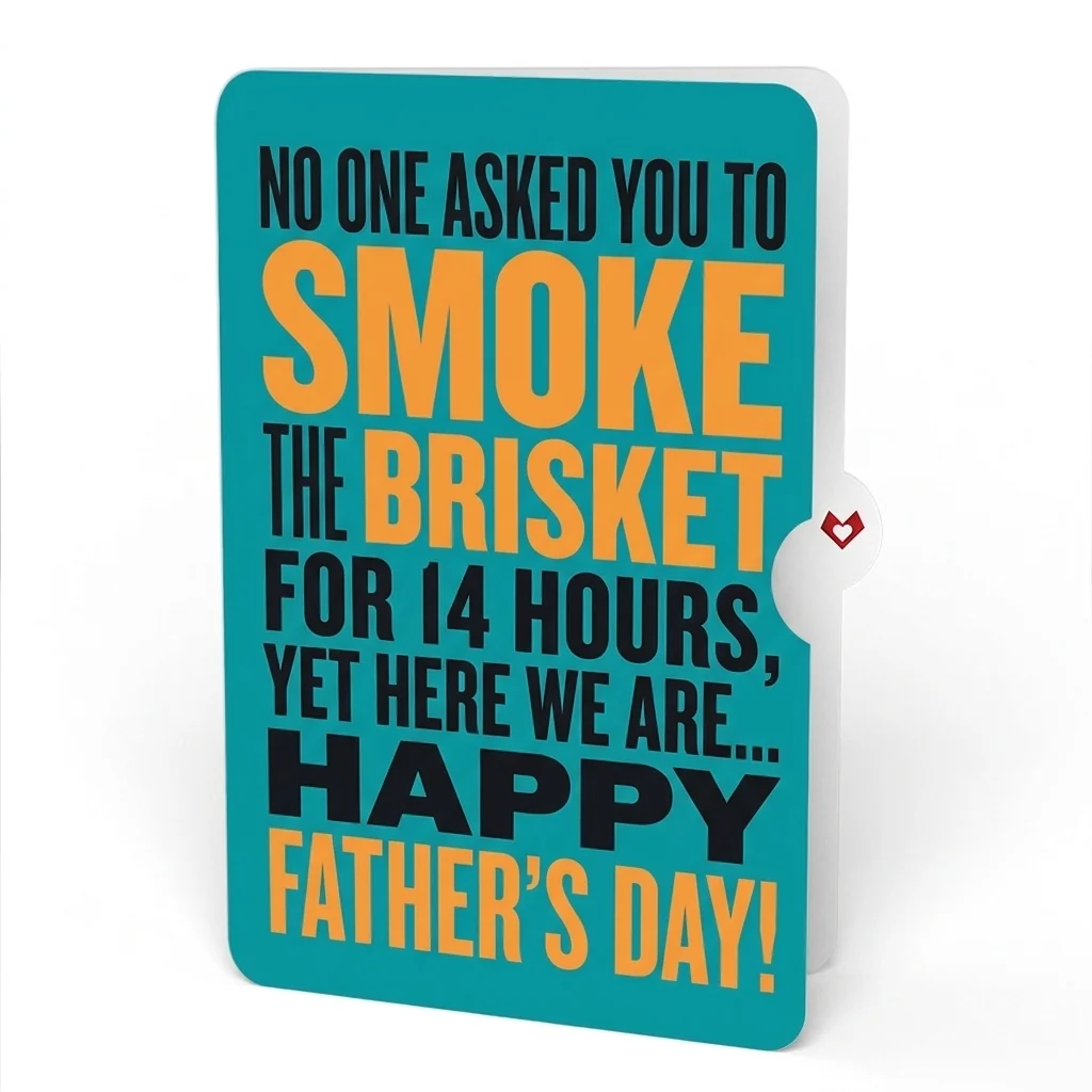 Lovepop Best Flippin' Dad Father's Day Pop-Up Card and Smoked Brisket Sentiment Set for Dad - Image 4