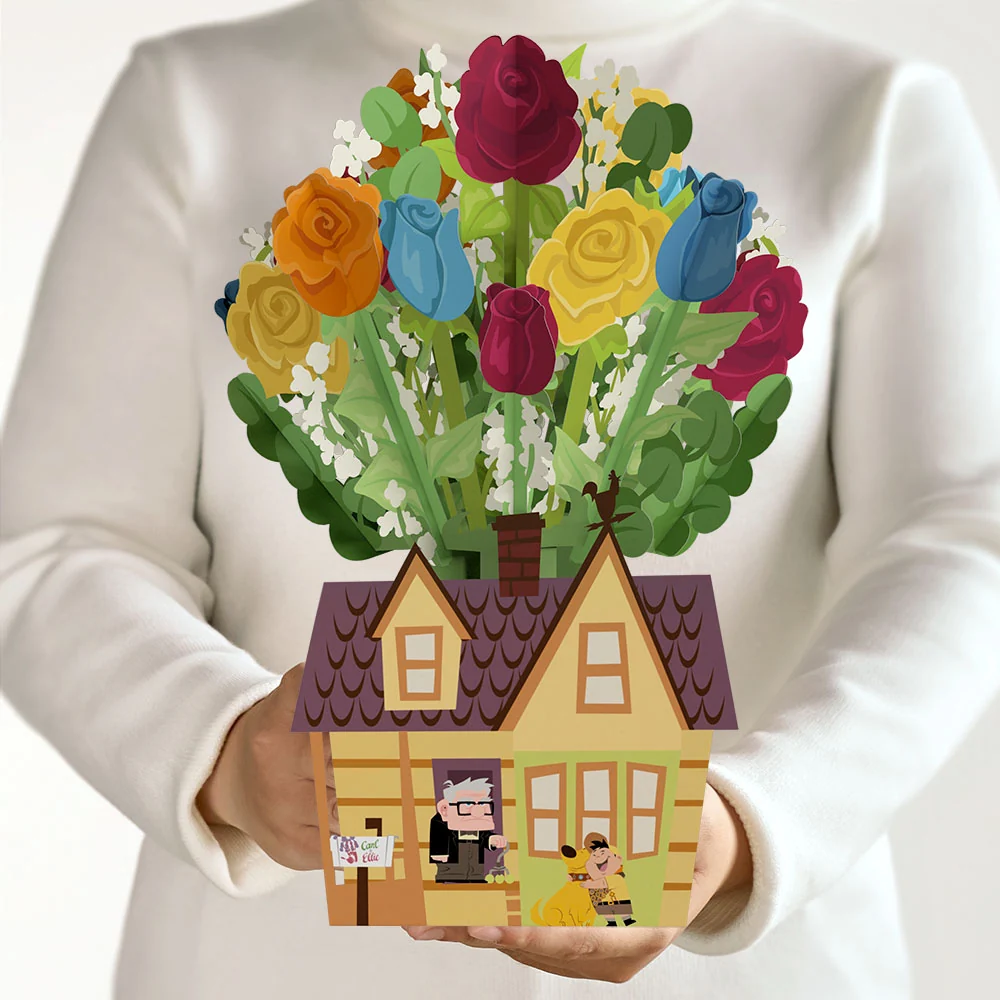 Lovepop Disney and Pixar Up House Flower Buds Bouquet