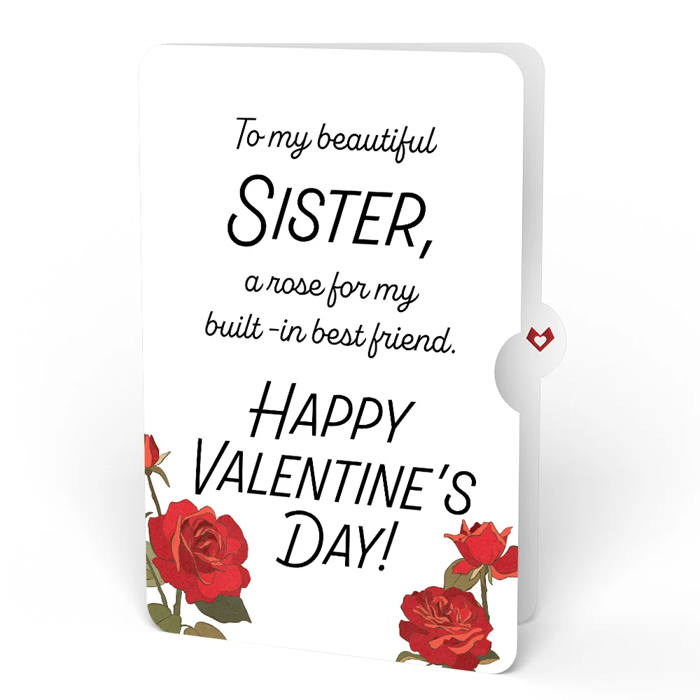 Lovepop Radiant Rose Valentine Suncatcher Bouquet and Sentiment Set for Sister Glass - Image 4