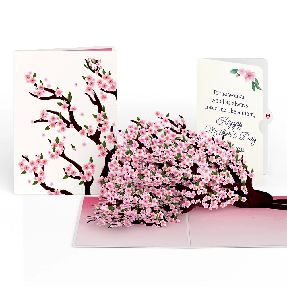Lovepop Cherry Blossom Branches in Bloom Mother's Day Pop-Up Card and Loved Me Like A Mom Sentiment Set