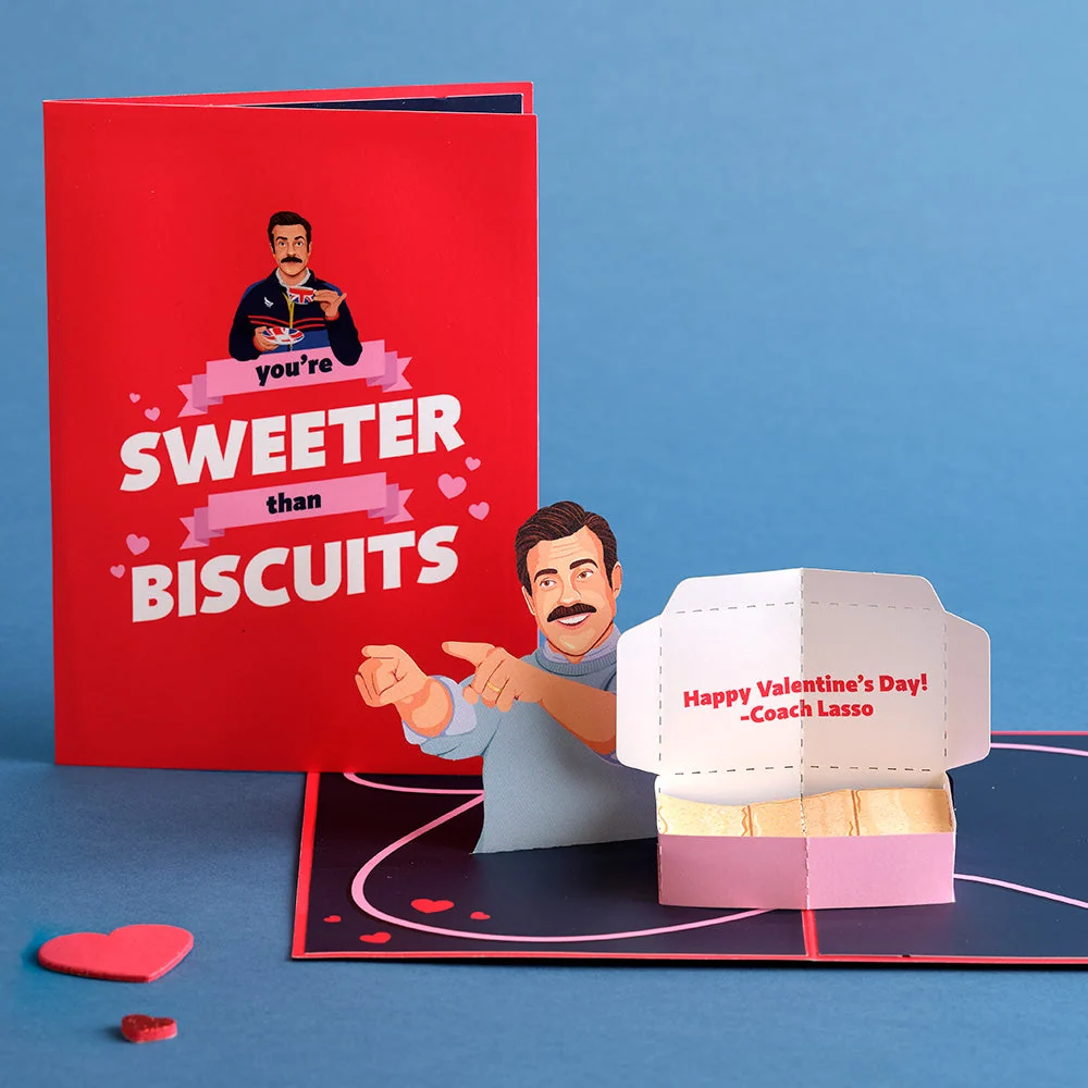 Lovepop Ted Lasso Sweeter Than Biscuits Pop-Up Card