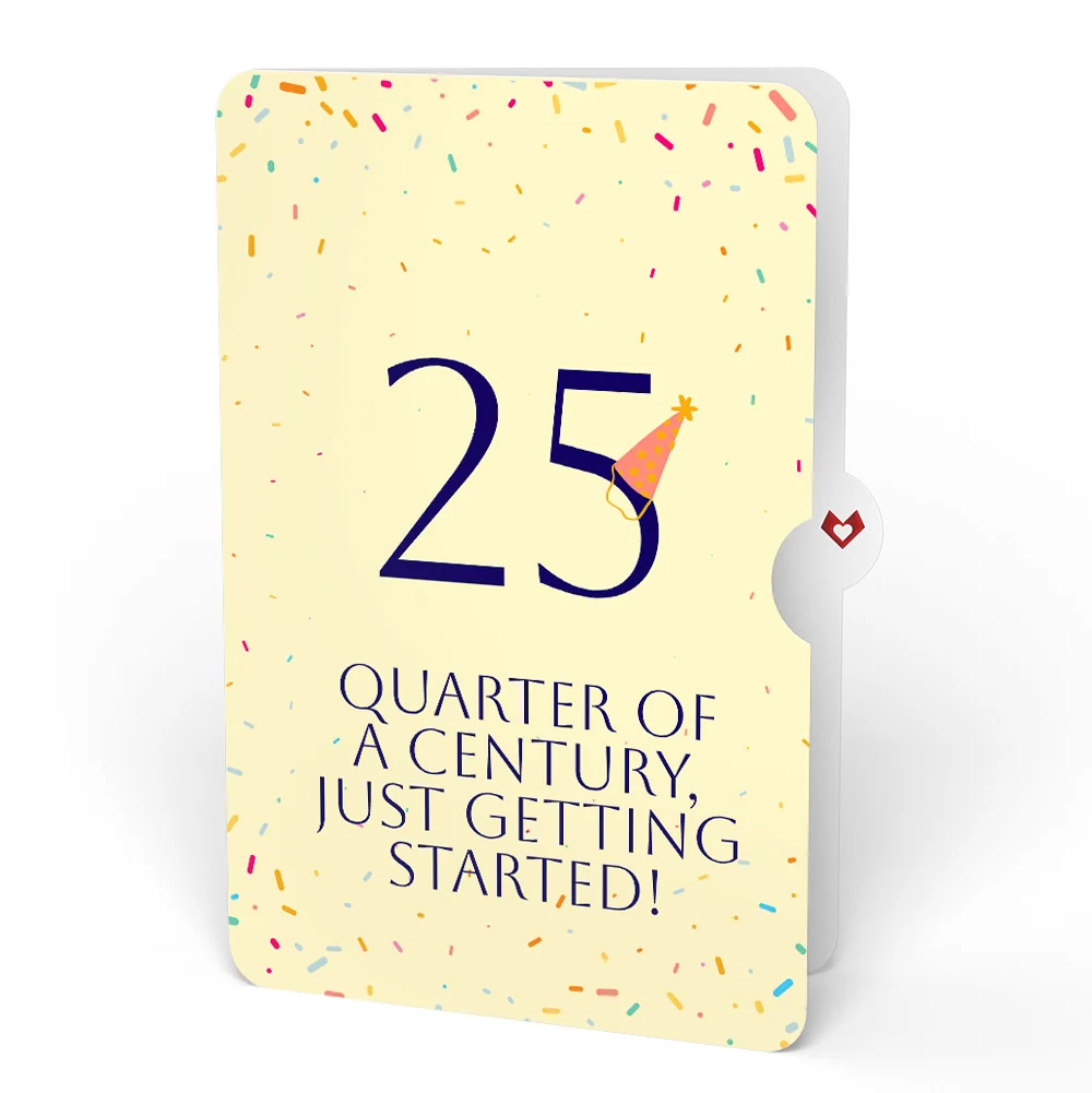 Lovepop Wishing You a Happy 25th Birthday Music and Lights Pop-Up Card and Party Hat Sentiment Set - Image 4