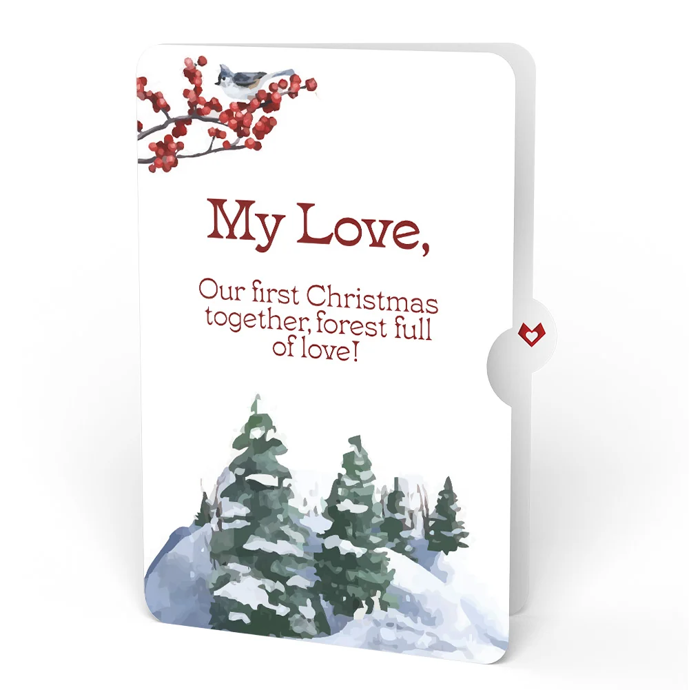Lovepop Winter's Eve Vigil First Christmas Pop-Up Card and Sentiment Set for Partner - Image 4