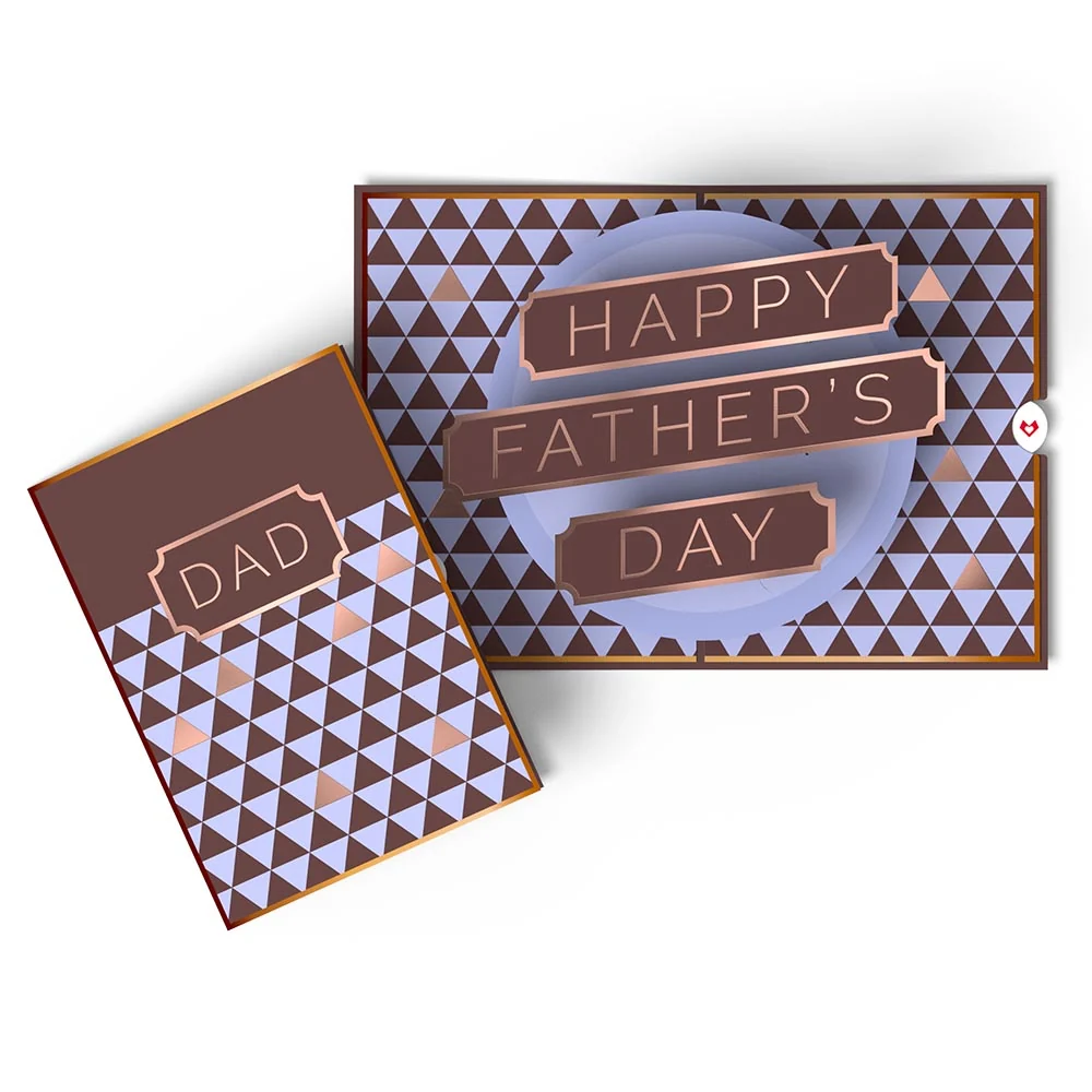 Lovepop Geo Happy Father's Day Pop-Up Card