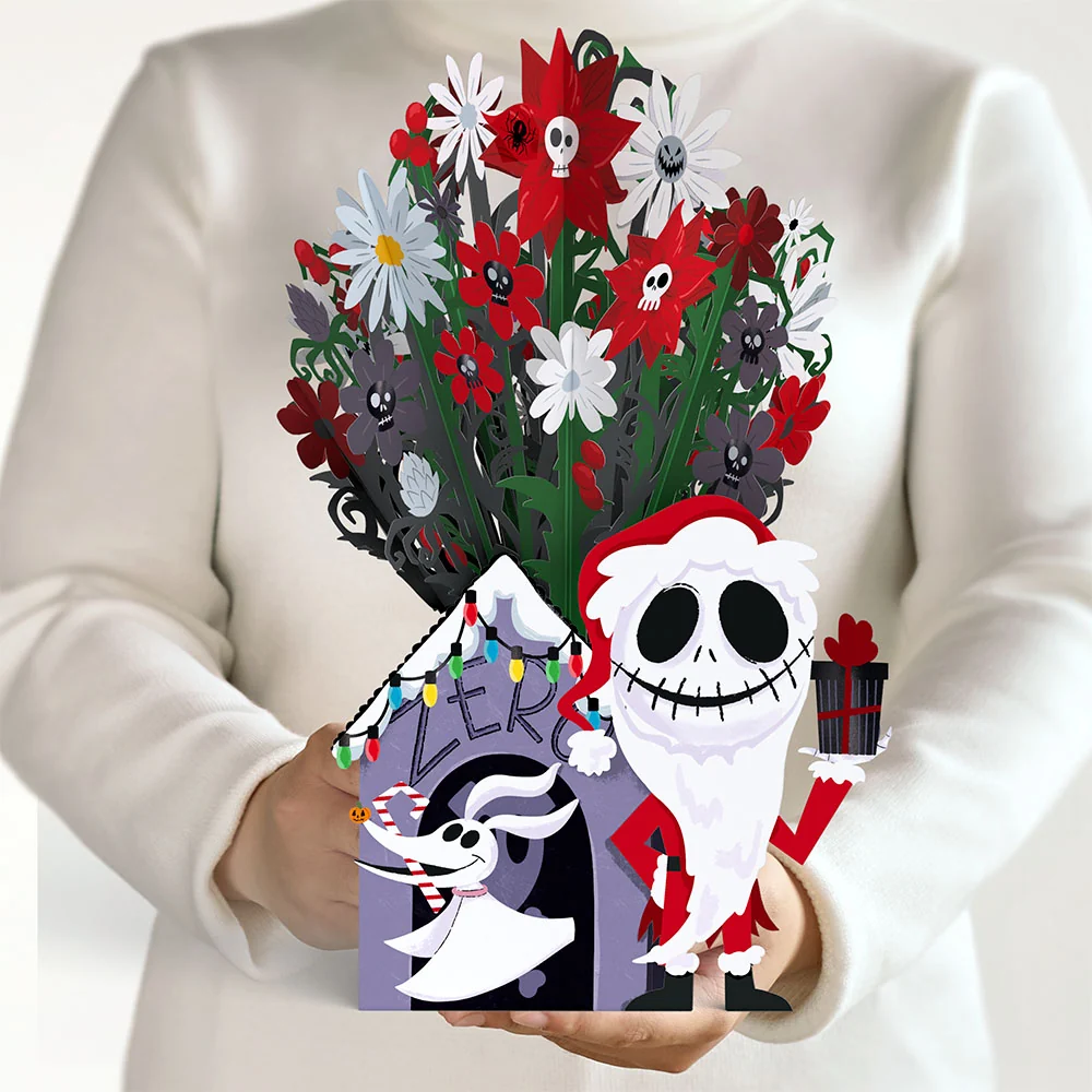 Lovepop Disney Tim Burton’s The Nightmare Before Christmas Santa Jack Skellington Flower Buds Bouquet