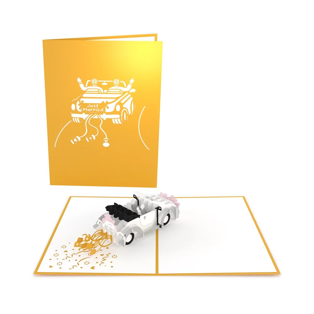 Lovepop Wedding Car Grooms Pop-Up Card