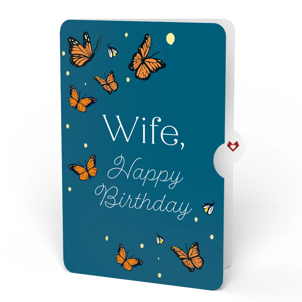 Lovepop Thinking of You Butterfly Jar Birthday Light-Up Pop-Up Card and Sentiment Set for Wife - Image 4