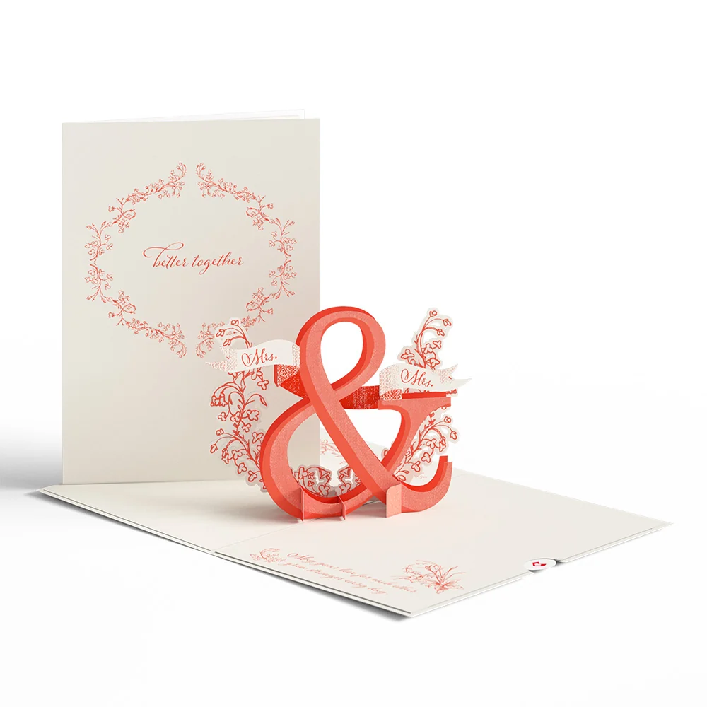 Lovepop Better Together Mrs. & Mrs. Wedding Pop-Up Card